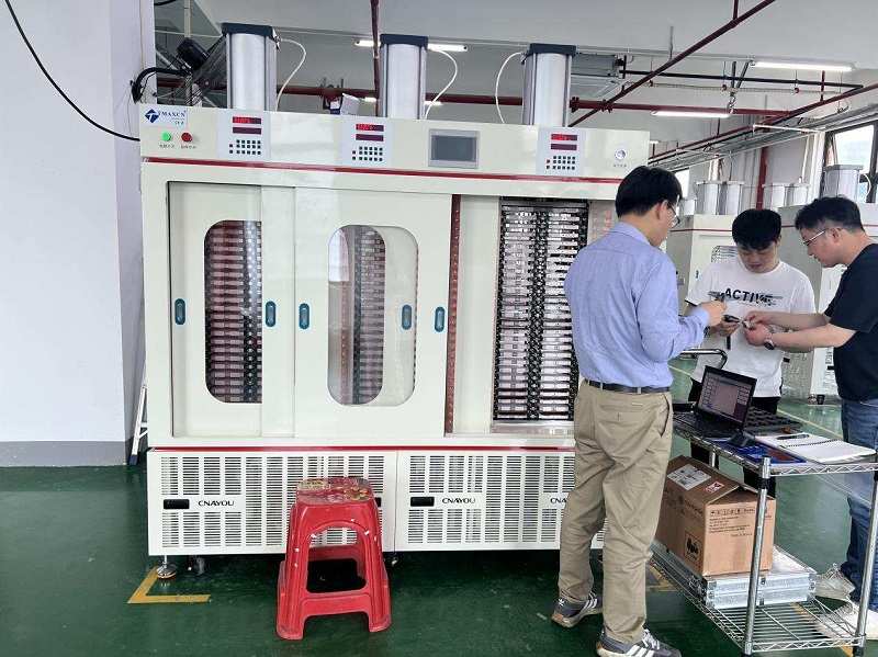 TMAX Completes Custom Pouch Cell Hot Press Pressure Formation Machine for Korean Client